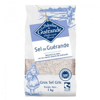 Coarse natural sea salt from Guérande Le Paludier