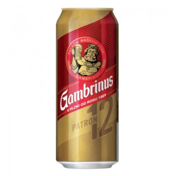 Beer Gambrinus 12 Patron 5,2% from Bohemia